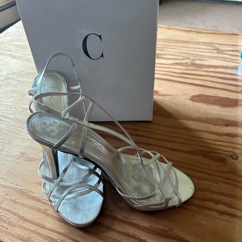 Scrappy Silver Caparros Women’s Size 10 - have been worn to one event
